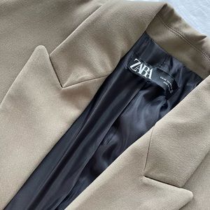 Zara Oversized Blazer- Neutral/olive